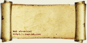 Jana Mišina vizit kartica